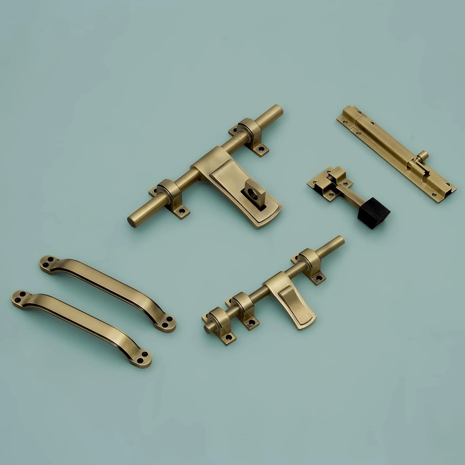 ست کامل یراق آلات درب استیل Plantex برای درب تکی شامل قفل آویز 10 اینچی، زبانه 8 اینچی، دو دستگیره 7 اینچی، قفل اهرمی 7 اینچی و استاپر درب 4 اینچی - (DMAL-02-برنجی آنتیک) ست کامل یراق آلات درب استیل Plantex برای درب تکی شامل قفل آویز 10 اینچی، زبانه 8 اینچی، دو دستگیره 7 اینچی، قفل اهرمی 7 اینچی و استاپر درب 4 اینچی - (DMAL-02-برنجی آنتیک)