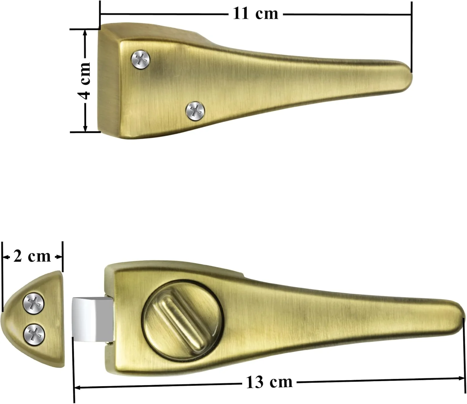 قفل درب پلنتکس / قفل کودک 2 در 1 با دستگیره درب برای درب حمام/اتاق خواب (برنجی عتیقه) - بسته 1 عددی قفل درب پلنتکس / قفل کودک 2 در 1 با دستگیره درب برای درب حمام/اتاق خواب (برنجی عتیقه) - بسته 1 عددی