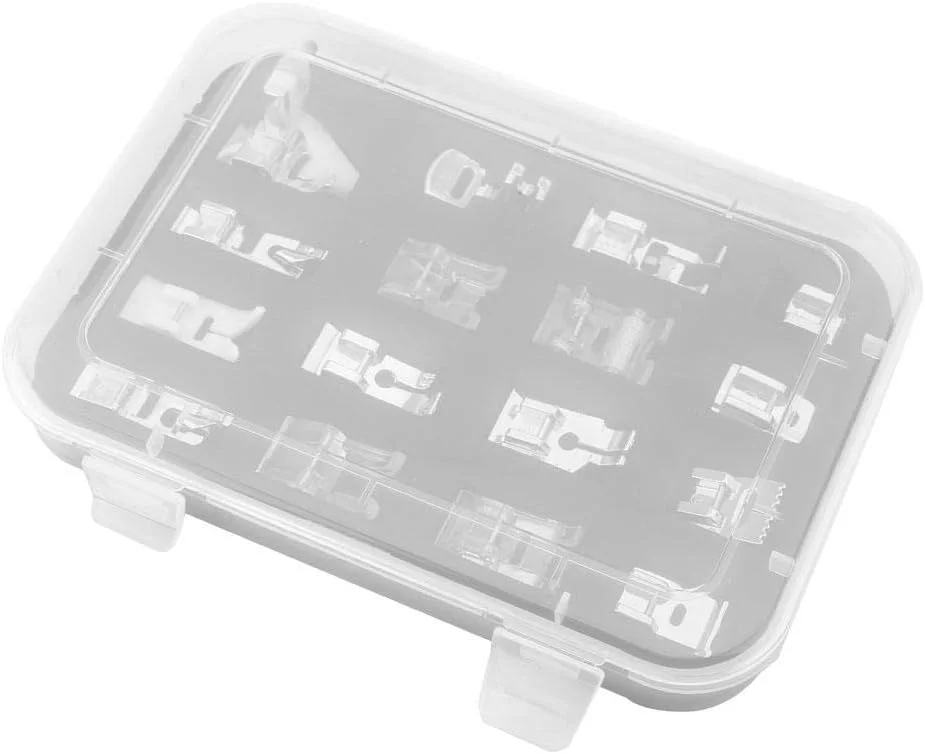 مجموعه 16 عددی پایه چرخ خیاطی - مجموعه پایه های حرفه ای چند منظوره برای چرخ خیاطی مناسب برای برندهای مختلف به همراه جعبه مجموعه 16 عددی پایه چرخ خیاطی - مجموعه پایه های حرفه ای چند منظوره برای چرخ خیاطی مناسب برای برندهای مختلف به همراه جعبه