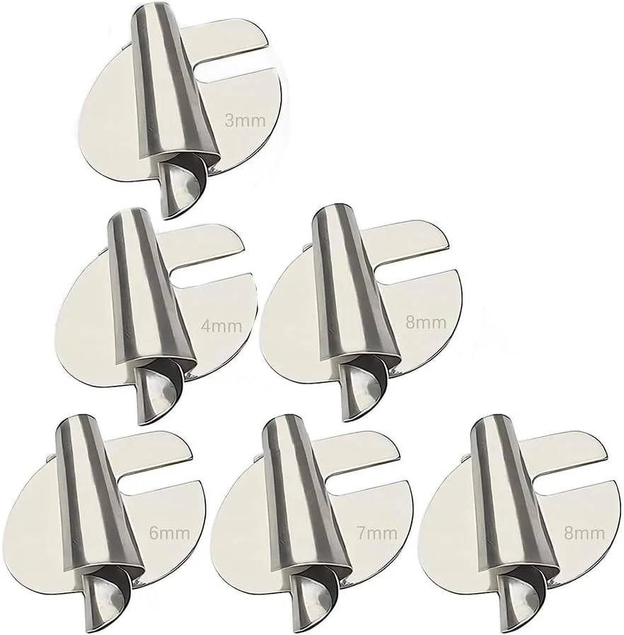 پایه لب تو (پس دوز) چرخ خیاطی 6 عددی، سایزهای 3 تا 8 میلیمتر، مناسب برای انواع چرخ خیاطی پایه لب تو (پس دوز) چرخ خیاطی 6 عددی، سایزهای 3 تا 8 میلیمتر، مناسب برای انواع چرخ خیاطی