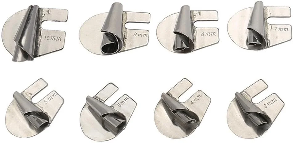 ست ۸ عددی پایه لب تو دوز چرخ خیاطی، ۳ تا ۱۰ میلی متر در ۸ سایز مختلف، پایه فشار دهنده لبه تو دوز، پایه لب تو دوز چرخ خیاطی، پایه کاربردی خانگی و صنعتی برای دوخت لبه های منحنی ست ۸ عددی پایه لب تو دوز چرخ خیاطی، ۳ تا ۱۰ میلی متر در ۸ سایز مختلف، پایه فشار دهنده لبه تو دوز، پایه لب تو دوز چرخ خیاطی، پایه کاربردی خانگی و صنعتی برای دوخت لبه های منحنی