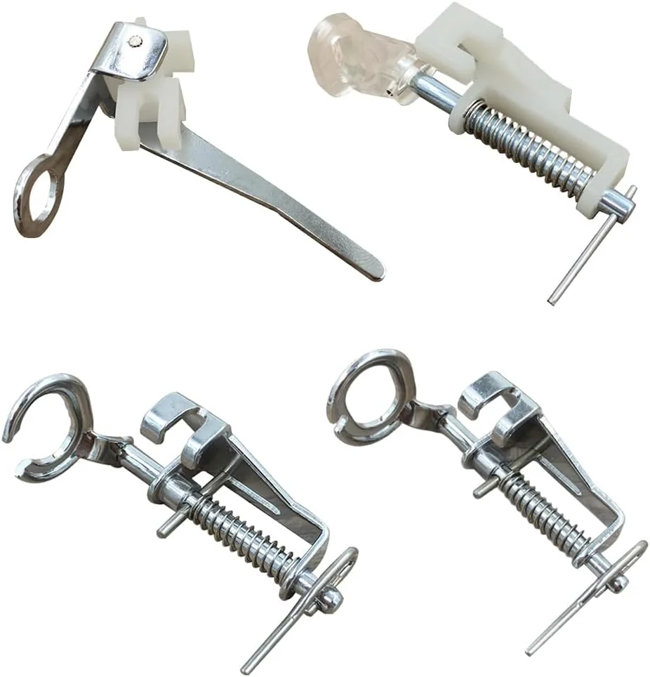 ست 4 عددی پایه های فلزی بزرگ مخصوص رفو و حرکت آزاد شامل پایه های انگشتی بسته، انگشتی باز، لحاف دوزی و گلدوزی برای چرخ خیاطی ست 4 عددی پایه های فلزی بزرگ مخصوص رفو و حرکت آزاد شامل پایه های انگشتی بسته، انگشتی باز، لحاف دوزی و گلدوزی برای چرخ خیاطی