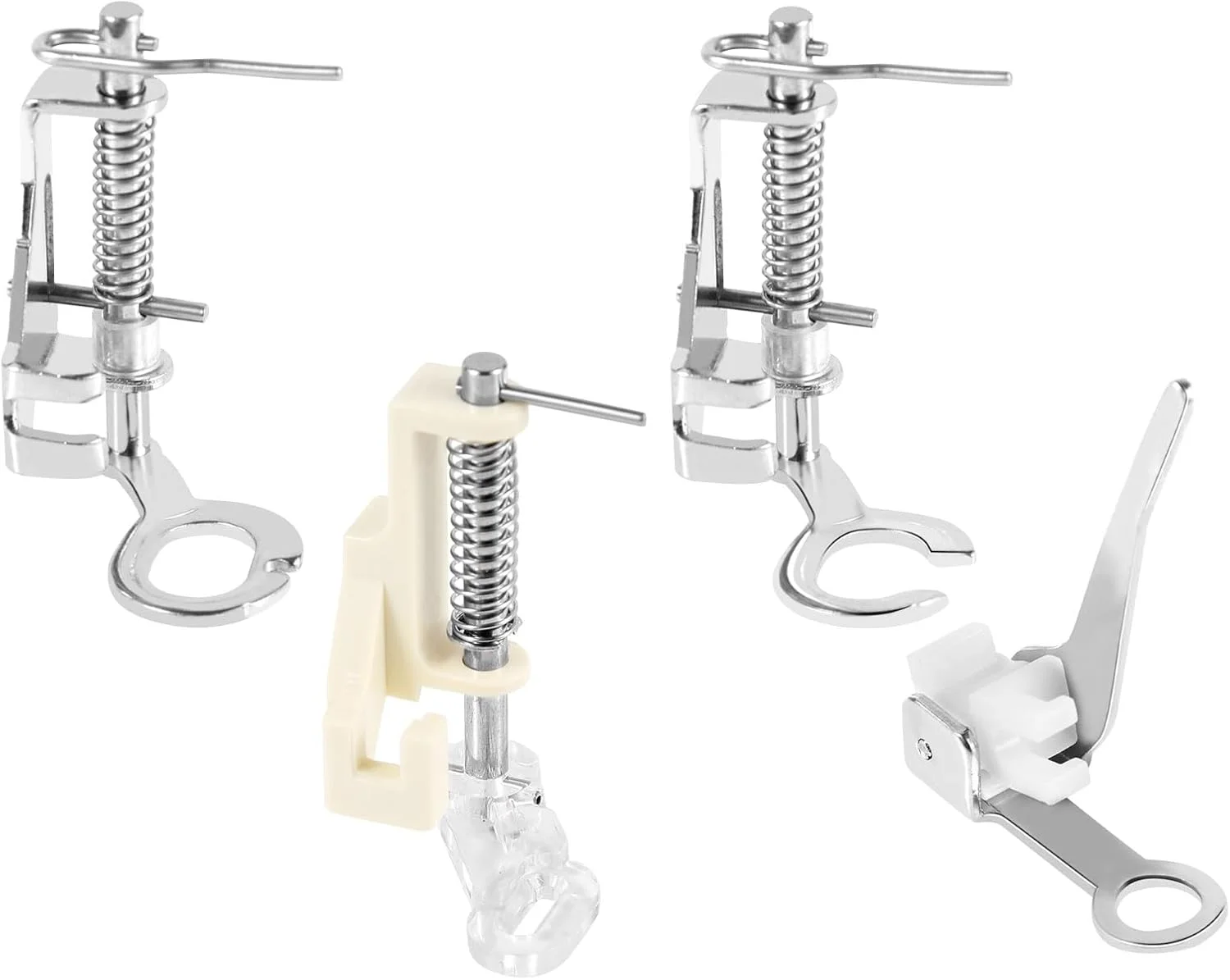 ست 4 عددی پایه های فلزی بزرگ مخصوص رفو/حرکت آزاد برای چرخ خیاطی های سینگر، برادر، ژانومه و سایر چرخ خیاطی ها، شامل پایه انگشتی بسته و انگشتی باز و پایه لحاف دوزی و پایه گلدوزی برای لوازم جانبی چرخ خیاطی ست 4 عددی پایه های فلزی بزرگ مخصوص رفو/حرکت آزاد برای چرخ خیاطی های سینگر، برادر، ژانومه و سایر چرخ خیاطی ها، شامل پایه انگشتی بسته و انگشتی باز و پایه لحاف دوزی و پایه گلدوزی برای لوازم جانبی چرخ خیاطی