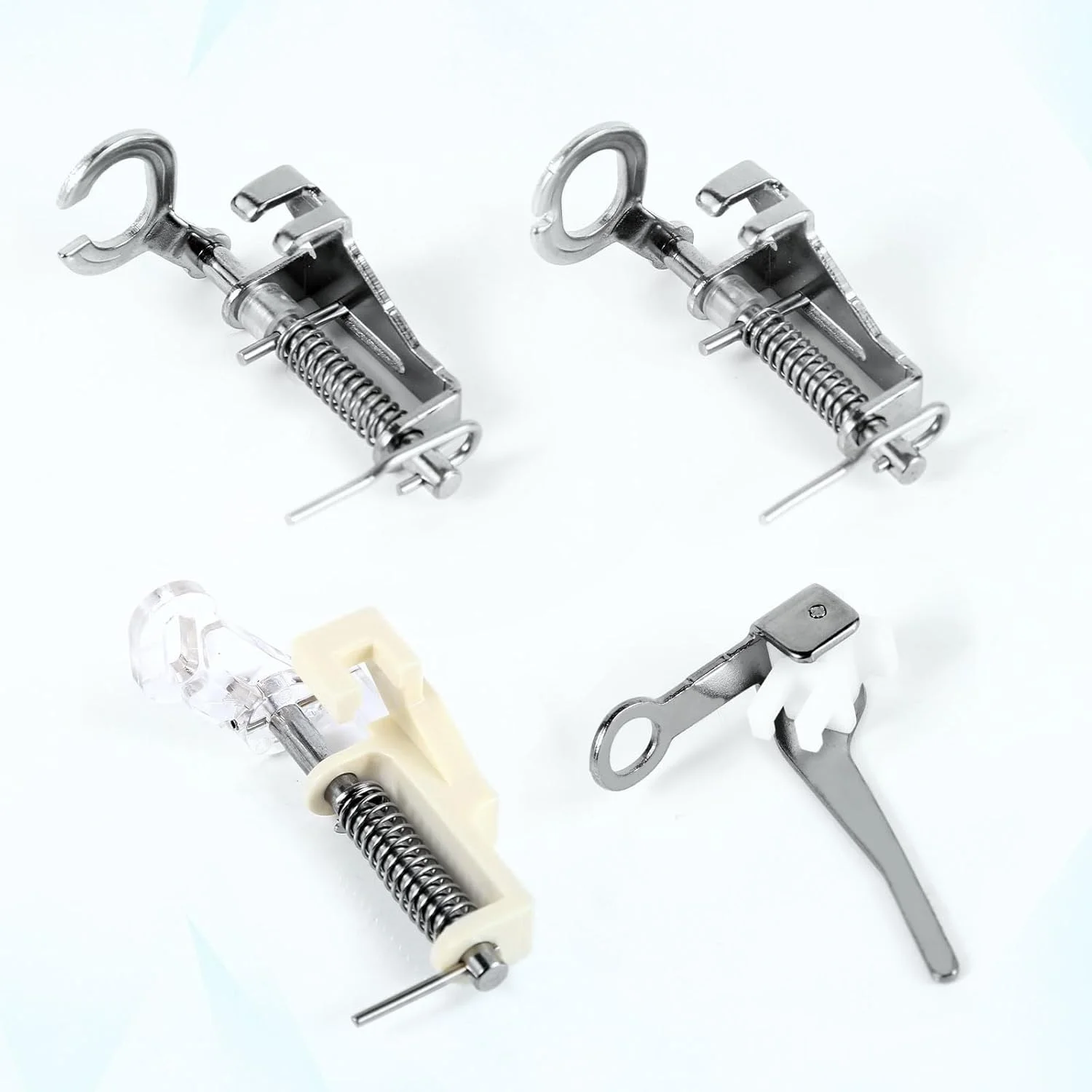 ست 4 عددی پایه های فلزی بزرگ مخصوص رفو/حرکت آزاد برای چرخ خیاطی های سینگر، برادر، ژانومه و سایر چرخ خیاطی ها، شامل پایه انگشتی بسته و انگشتی باز و پایه لحاف دوزی و پایه گلدوزی برای لوازم جانبی چرخ خیاطی ست 4 عددی پایه های فلزی بزرگ مخصوص رفو/حرکت آزاد برای چرخ خیاطی های سینگر، برادر، ژانومه و سایر چرخ خیاطی ها، شامل پایه انگشتی بسته و انگشتی باز و پایه لحاف دوزی و پایه گلدوزی برای لوازم جانبی چرخ خیاطی