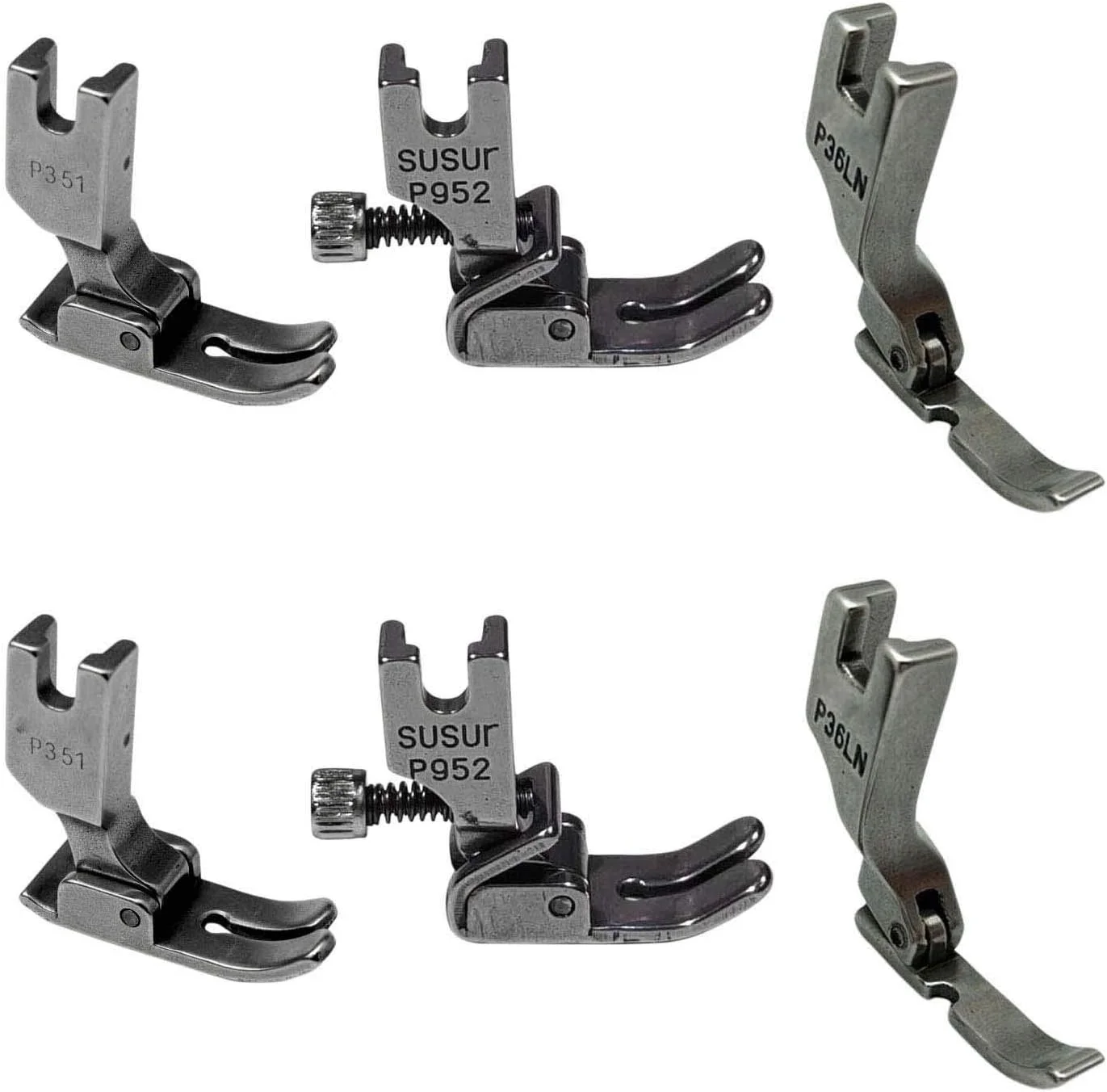 پایه های دوخت صنعتی استاندارد آکریتی مناسب برای Brother، Singer، Juki، Janome، Toyoto، Riccar و ایده آل برای خیاط ها و دانشجویان (مجموعه پایه استاندارد، پایه چروک، پایه زیپ، بسته 6 عددی)