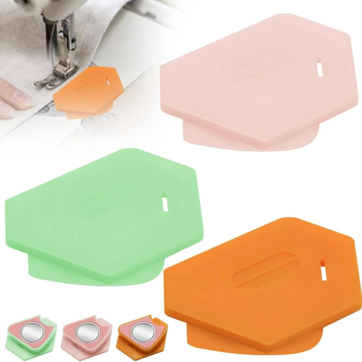 3 تکه لوازم جانبی خیاطی برای چرخ خیاطی، راهنمای درز مغناطیسی، راهنمای درز چند منظوره چند ضلعی 3 تکه لوازم جانبی خیاطی برای چرخ خیاطی، راهنمای درز مغناطیسی، راهنمای درز چند منظوره چند ضلعی