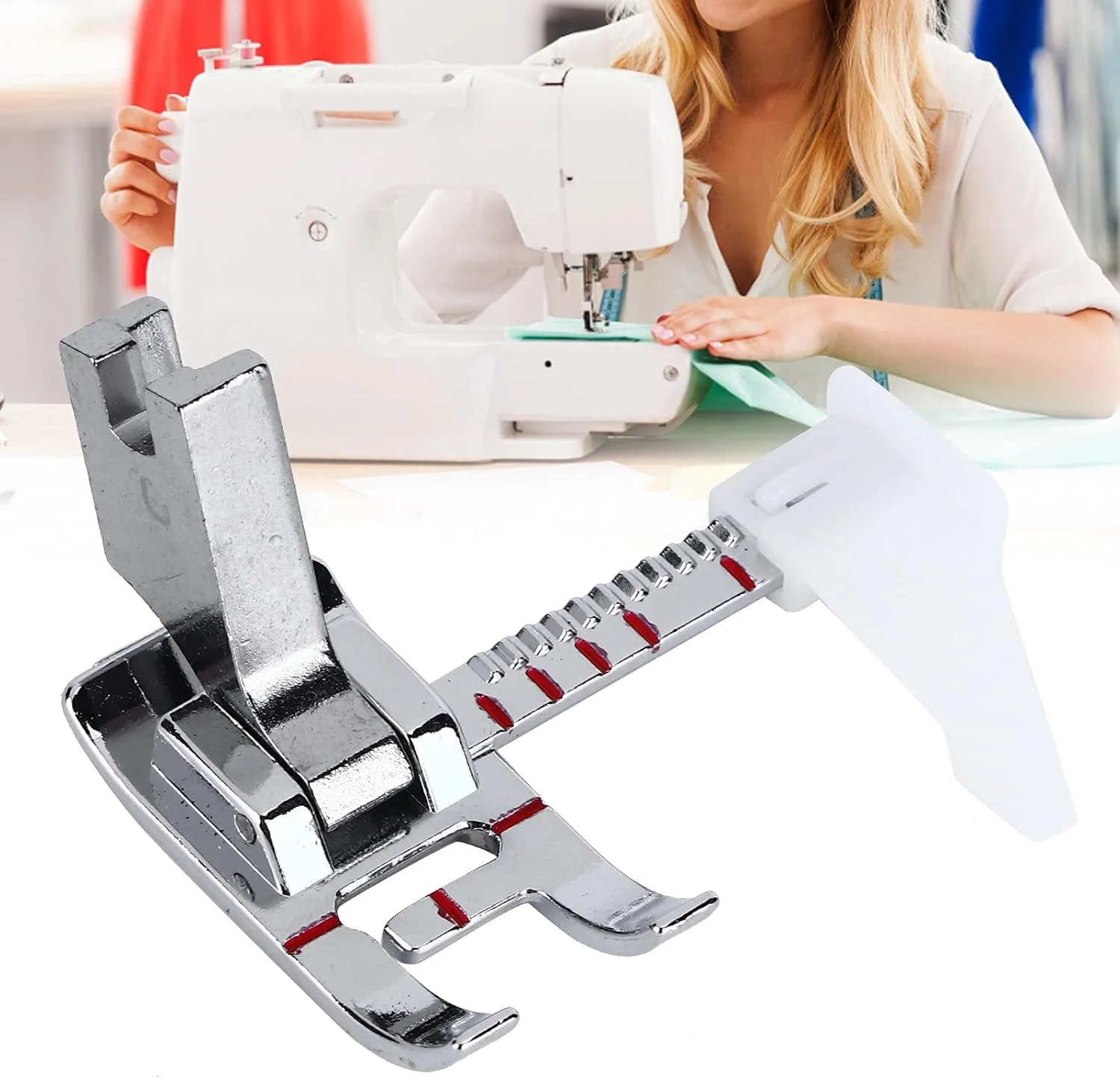 لوازم جانبی چرخ خیاطی، پایه فشاری استیل مناسب چرخ خیاطی صنعتی (دسته مورب ثابت)