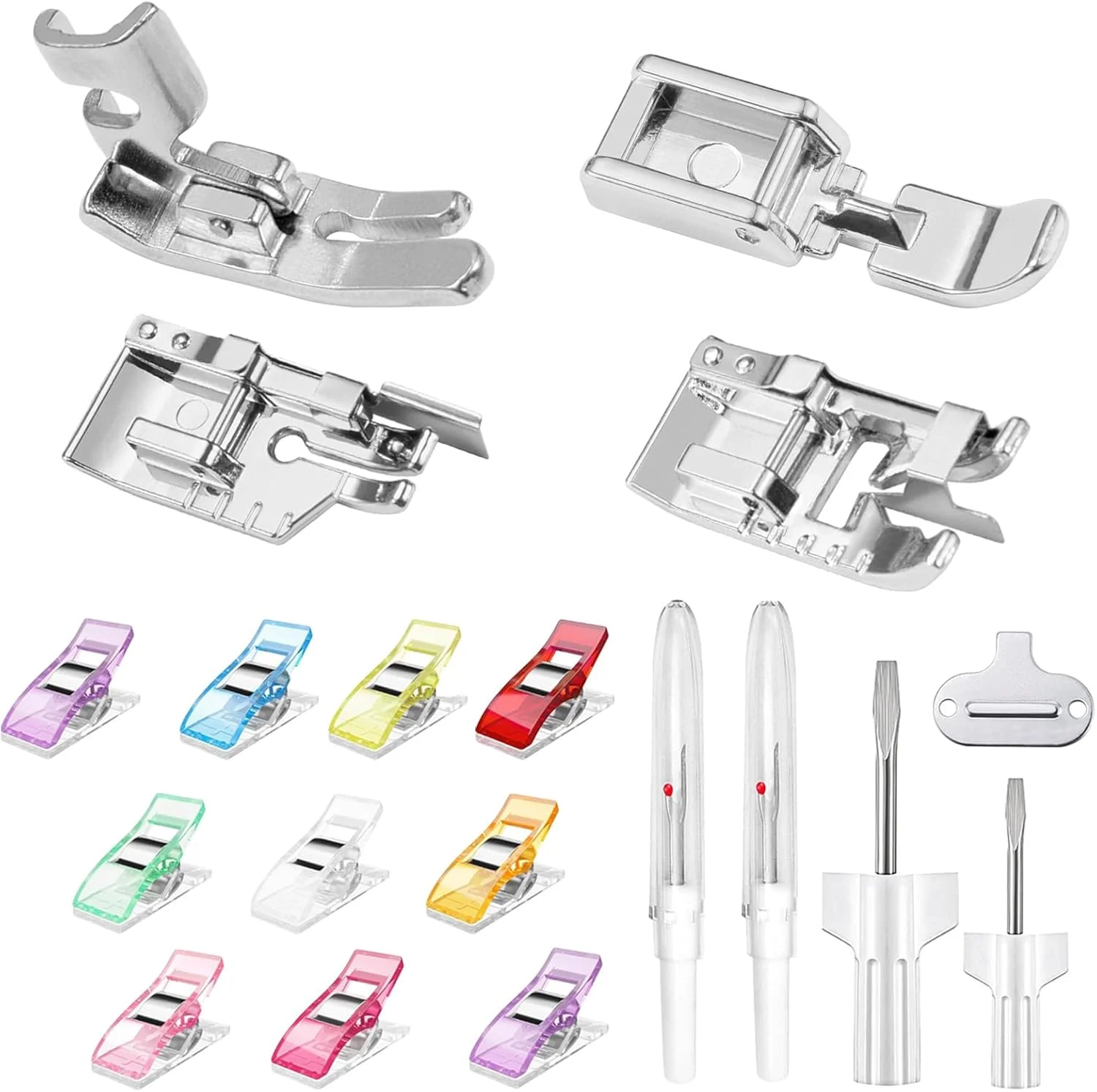 نگهدارنده پایه فشاری با آداپتور ساق کوتاه و پایه فشاری زیپ برای چرخ خیاطی نگهدارنده پایه فشاری با آداپتور ساق کوتاه و پایه فشاری زیپ برای چرخ خیاطی