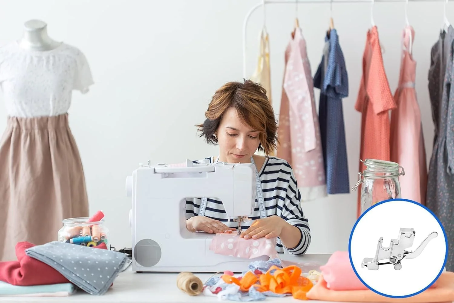 آداپتور پایه فشاری فلزی نقره ای با ساق کوتاه برای چرخ خیاطی های سینگر، برادر، بیبی لاک، ژانومه، کنمور، وایت، نیو هوم، سیمپلیسیتی و سایر چرخ خیاطی ها، لوازم و قطعات چرخ خیاطی آداپتور پایه فشاری فلزی نقره ای با ساق کوتاه برای چرخ خیاطی های سینگر، برادر، بیبی لاک، ژانومه، کنمور، وایت، نیو هوم، سیمپلیسیتی و سایر چرخ خیاطی ها، لوازم و قطعات چرخ خیاطی