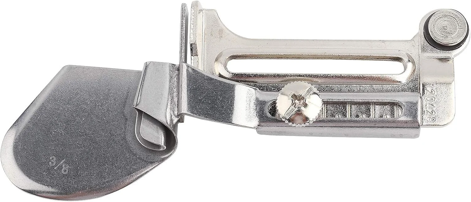 قیطان دوز، پوشه درز مسطح فولادی، پایه لبه رول قابل تنظیم برای اتصال نوار قیطان دستگاه دوخت صنعتی خانگی قیطان دوز، پوشه درز مسطح فولادی، پایه لبه رول قابل تنظیم برای اتصال نوار قیطان دستگاه دوخت صنعتی خانگی