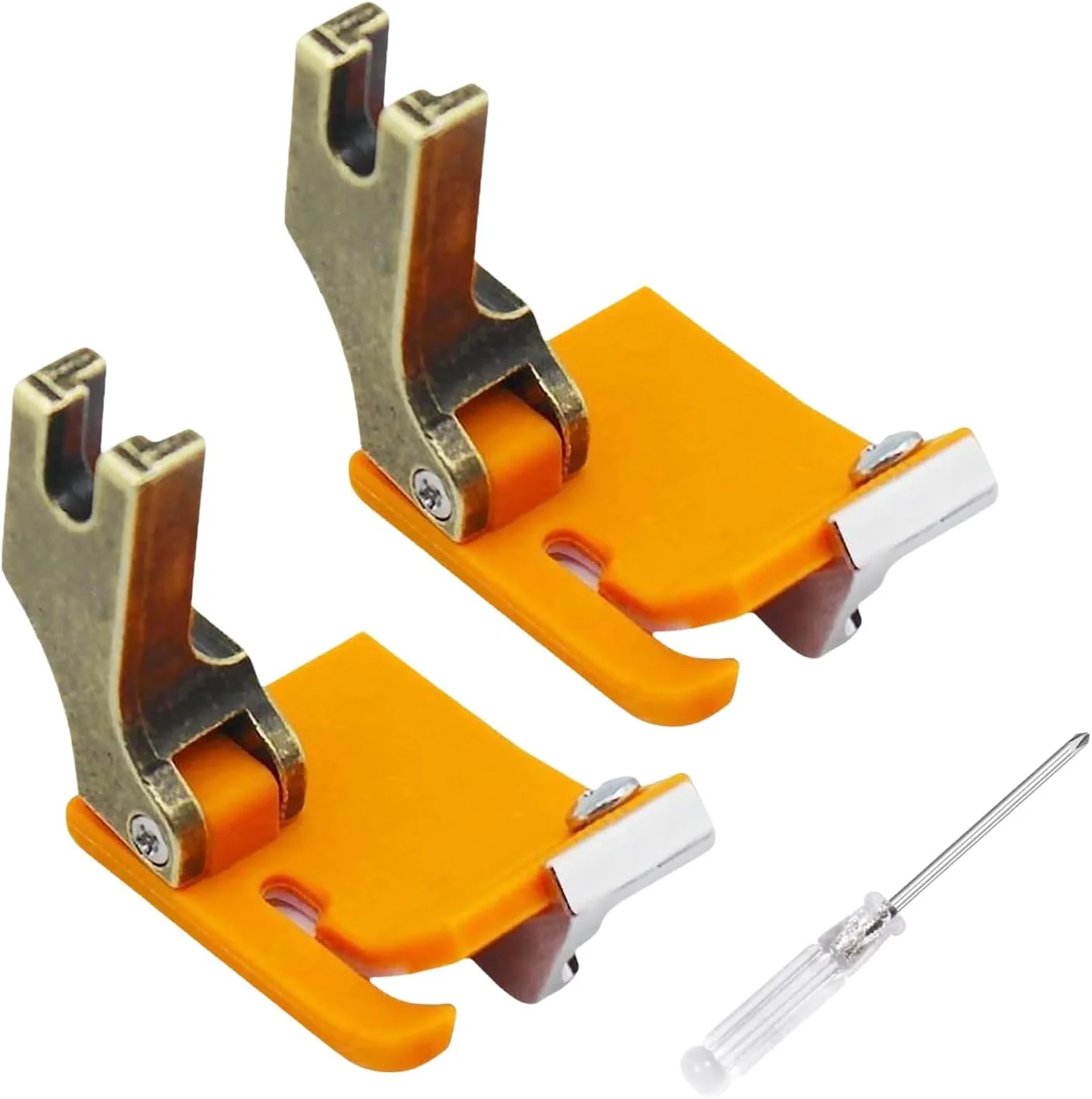 دو عدد پایه فشاری قابل تنظیم برای چرخ خیاطی های صنعتی (نارنجی)