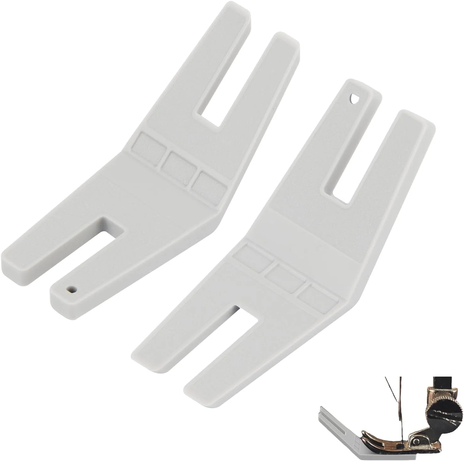 بسته 2 عددی ابزار تنظیم ارتفاع چرخ خیاطی، کمک خیاطی پلاستیکی، پایه فشار چرخ خیاطی، لوازم جانبی خیاطی چرخ خیاطی، ایده آل برای لبه ها، لحاف ها و پروژه های صنایع دستی (خاکستری)