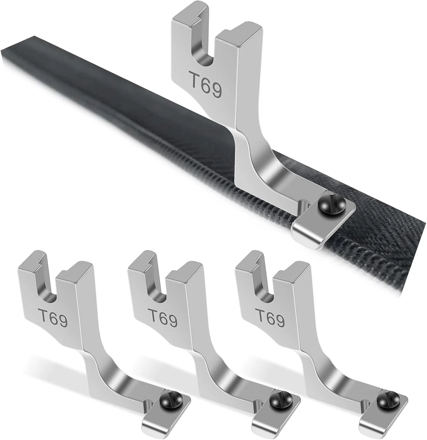 4 عدد پایه دوخت زیپ مخفی قابل تنظیم برای چرخ خیاطی، پایه های دوخت ارتقا یافته 2024، پایه دوخت زیپ مخفی، پایه زیپ برای چرخ خیاطی