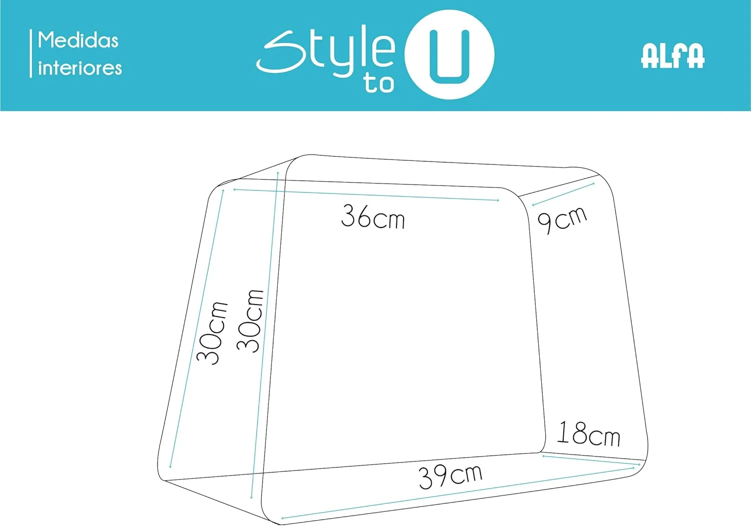 کیف نگهداری نیمه سخت ALFA برای چرخ خیاطی، سایز واحد، آبی