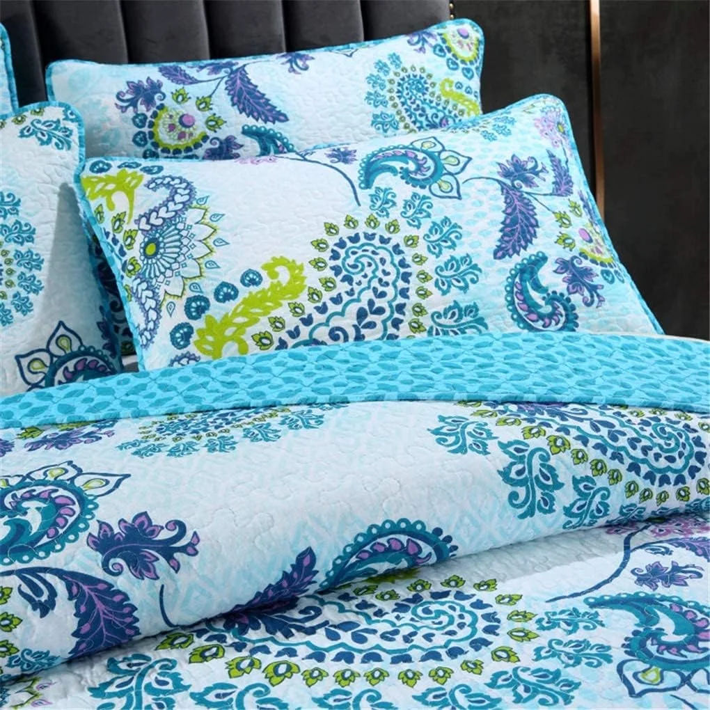 روتختی پنبه ای 230x250 سانتی متر، پتوی مبل، پتوی تابستانی، لحاف چهل تکه با 2 روبالشی 50x70 سانتی متر، 230 * 250 سانتی متر روتختی پنبه ای 230x250 سانتی متر، پتوی مبل، پتوی تابستانی، لحاف چهل تکه با 2 روبالشی 50x70 سانتی متر، 230 * 250 سانتی متر