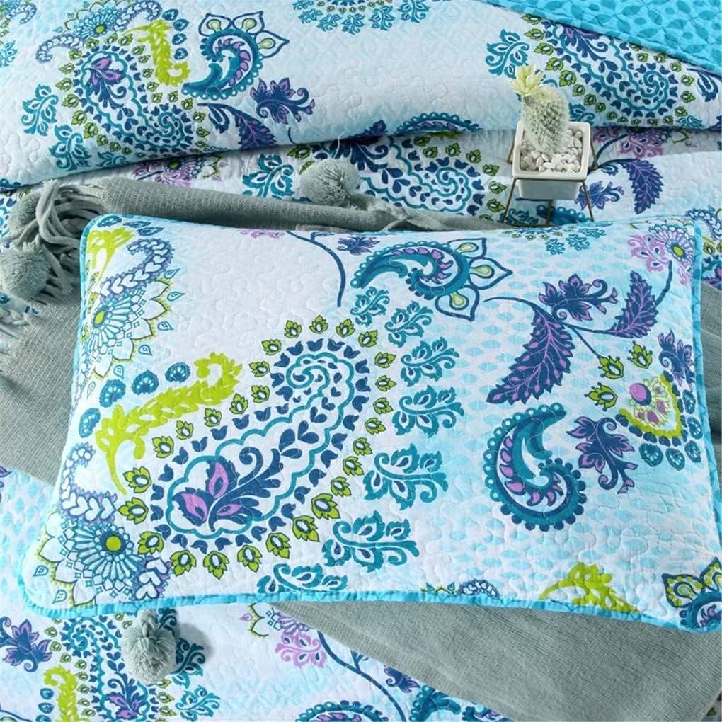 روتختی پنبه ای 230x250 سانتی متر، پتوی مبل، پتوی تابستانی، لحاف چهل تکه با 2 روبالشی 50x70 سانتی متر، 230 * 250 سانتی متر روتختی پنبه ای 230x250 سانتی متر، پتوی مبل، پتوی تابستانی، لحاف چهل تکه با 2 روبالشی 50x70 سانتی متر، 230 * 250 سانتی متر