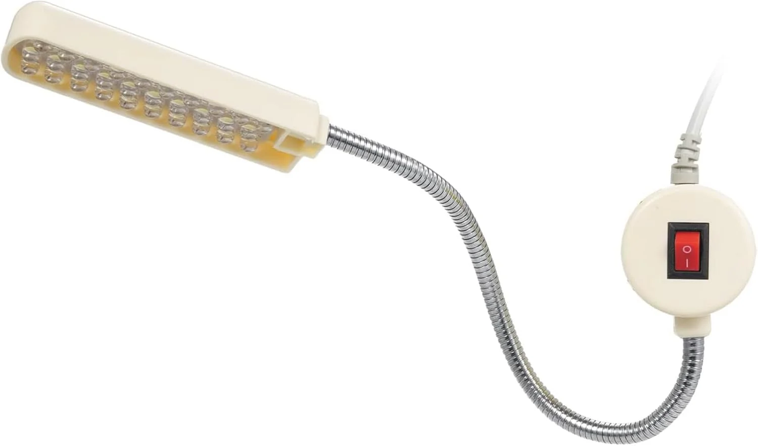 چراغ خیاطی با پایه مغناطیسی ثابت، لوله انعطاف پذیر و طراحی گردن غازی برای کارهای خانه، وظایف خانگی، AC110-245V 2W 30LED