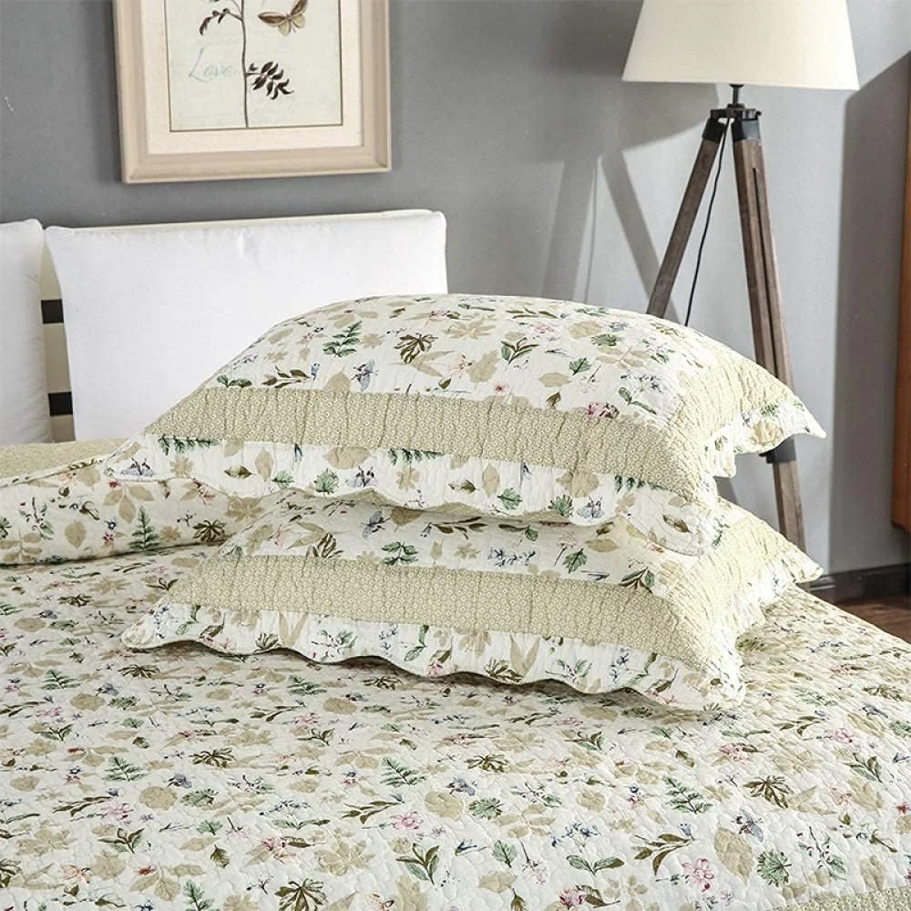 روتختی دو نفره سایز کینگ GBMULG لحاف 230X250 سانتی متر روکش تخت خواب 3 تکه، تکه دوزی - 230X250 سانتی متر، تکه دوزی - کینگ 230X250 سانتی متر