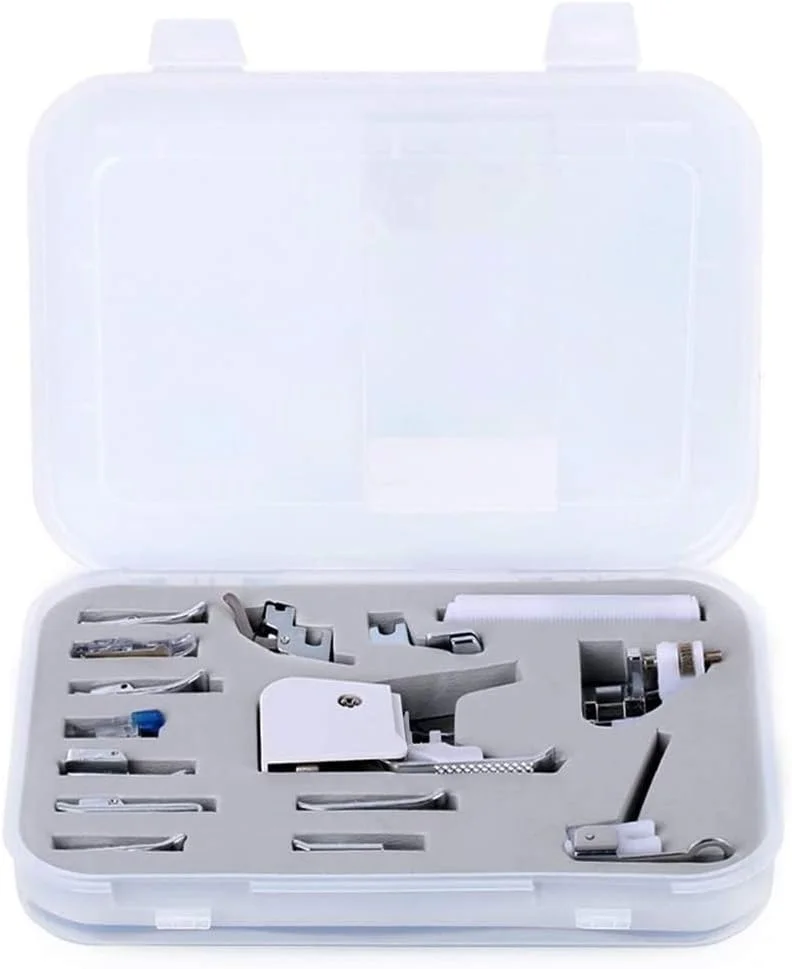 ست 15 عددی پایه های چرخ خیاطی برای Brother، Babylock، New Home، Janome، Elna، Toyata، Singer، Elna، Simplicity، N، New Home، Kenmore ست 15 عددی پایه های چرخ خیاطی برای Brother، Babylock، New Home، Janome، Elna، Toyata، Singer، Elna، Simplicity، N، New Home، Kenmore