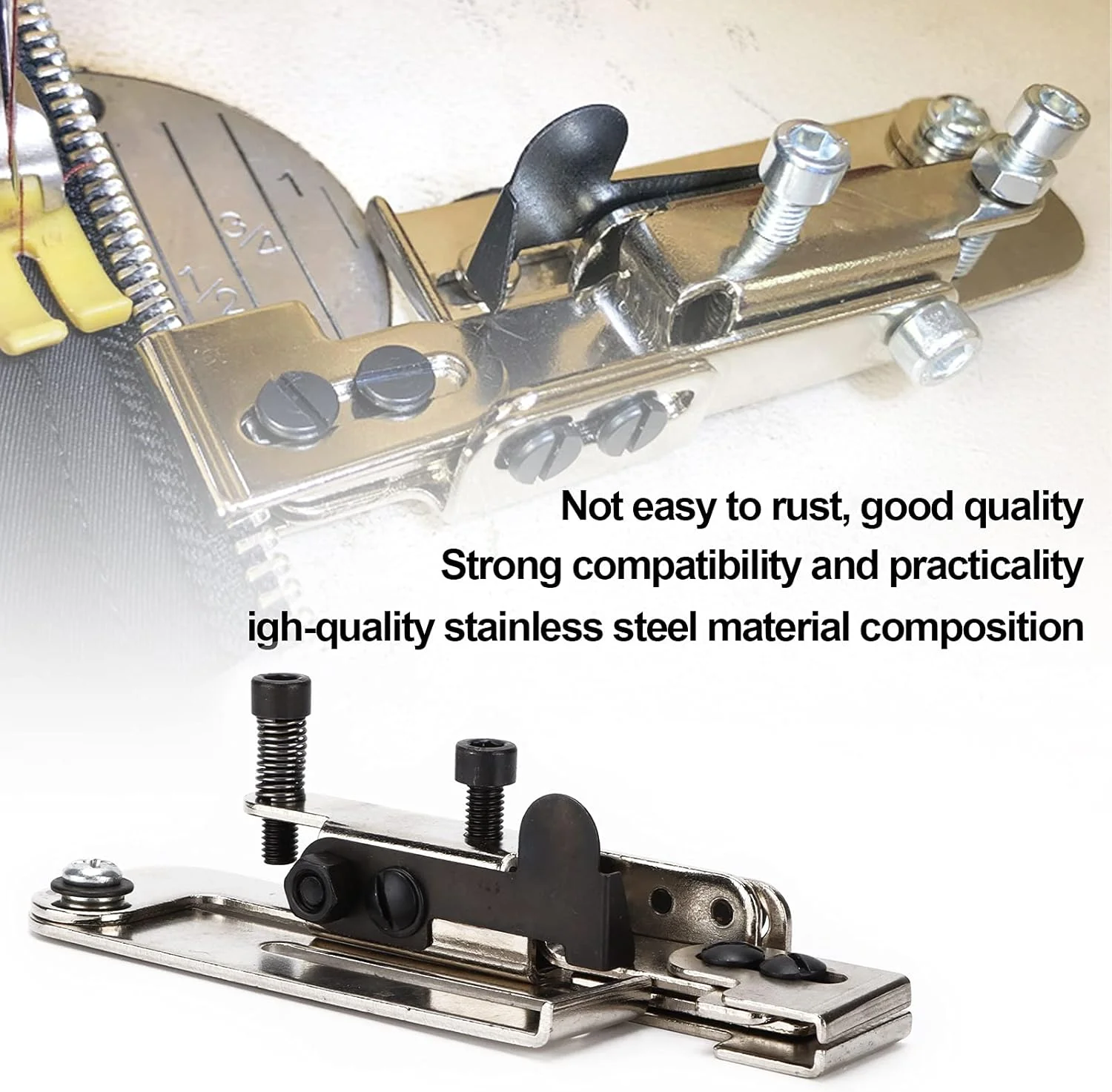 نگهدارنده گیره زیپ ANKROYU، پایه فشاری چرخ خیاطی، لوازم جانبی چرخ خیاطی پایه فشاری زیپ قطعات جایگزین برای خودروی تخت خودروی همزمان نگهدارنده گیره زیپ ANKROYU، پایه فشاری چرخ خیاطی، لوازم جانبی چرخ خیاطی پایه فشاری زیپ قطعات جایگزین برای خودروی تخت خودروی همزمان