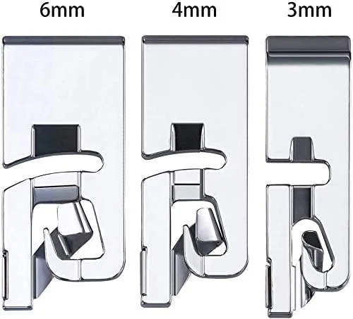 ست 10 عددی پایه چرخ خیاطی باریک لبه تو برای تمام چرخ خیاطی های پایه کوتاه Singer، Brother، Babylock، Euro-Pro، Janome، Kenmore، White، Elna، 3 میلی متر