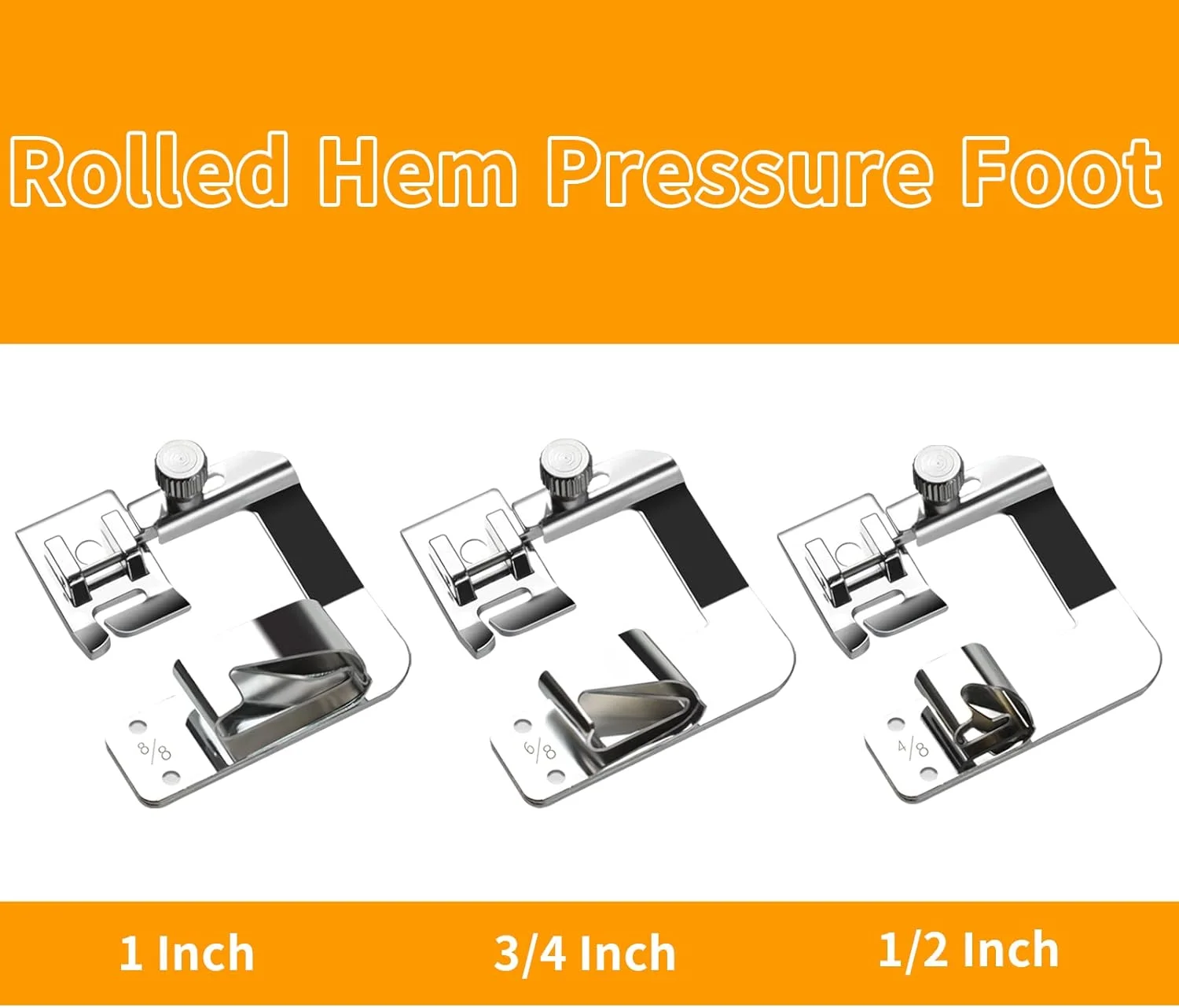 پایه لب تو (1/2 اینچ، 3/4 اینچ، 1 اینچ) مناسب برای چرخ خیاطی های سینگر، برادر، ژانومه و سایر آداپتورهای ساق کوتاه