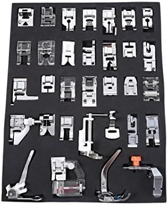 مجموعه 32 عددی پایه های چرخ خیاطی حرفه ای خانگی ANYQOO برای چرخ خیاطی های سینگر، برادر، ژانومه، بیبی لاک، اِلنا، تویوتا، نیو هوم، سیمپلیسیتی و چرخ خیاطی های پایه کوتاه مجموعه 32 عددی پایه های چرخ خیاطی حرفه ای خانگی ANYQOO برای چرخ خیاطی های سینگر، برادر، ژانومه، بیبی لاک، اِلنا، تویوتا، نیو هوم، سیمپلیسیتی و چرخ خیاطی های پایه کوتاه