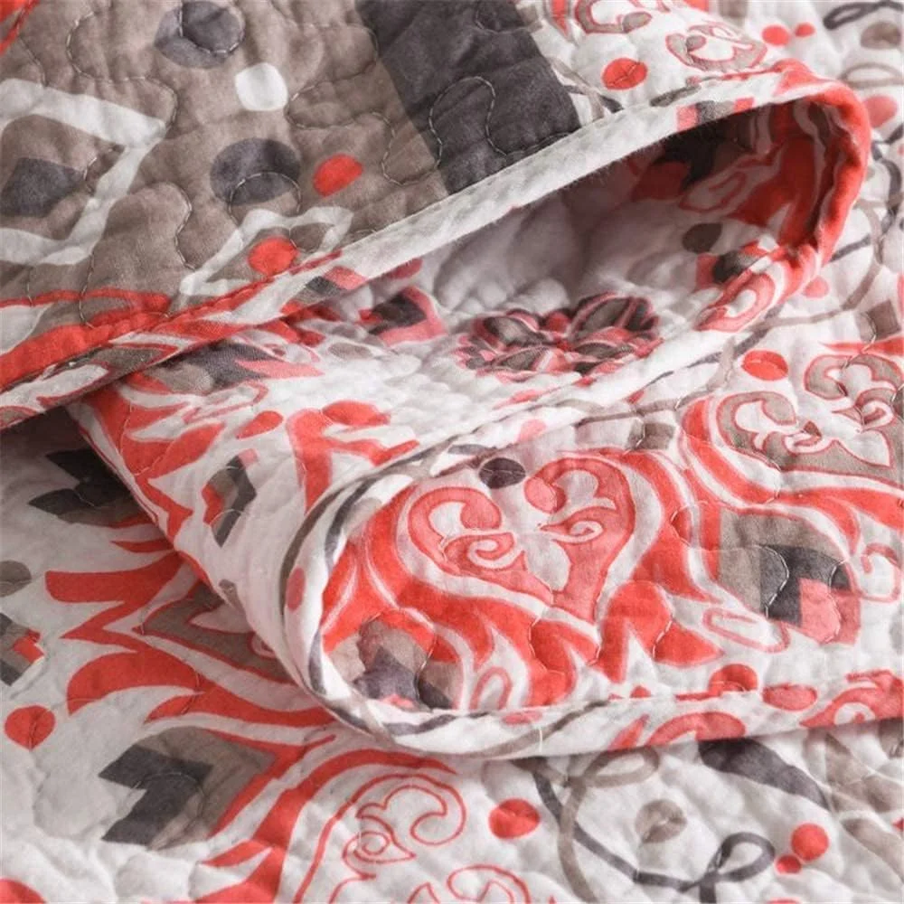 روتختی فوق العاده نرم GBMULG طرح گلدار قرمز و سفید، روتختی سبک وزن دو نفره - رو تختی های تکه دوزی شده با 2 روبالشتی برای زیبایی و گرمای بیشتر روتختی فوق العاده نرم GBMULG طرح گلدار قرمز و سفید، روتختی سبک وزن دو نفره - رو تختی های تکه دوزی شده با 2 روبالشتی برای زیبایی و گرمای بیشتر