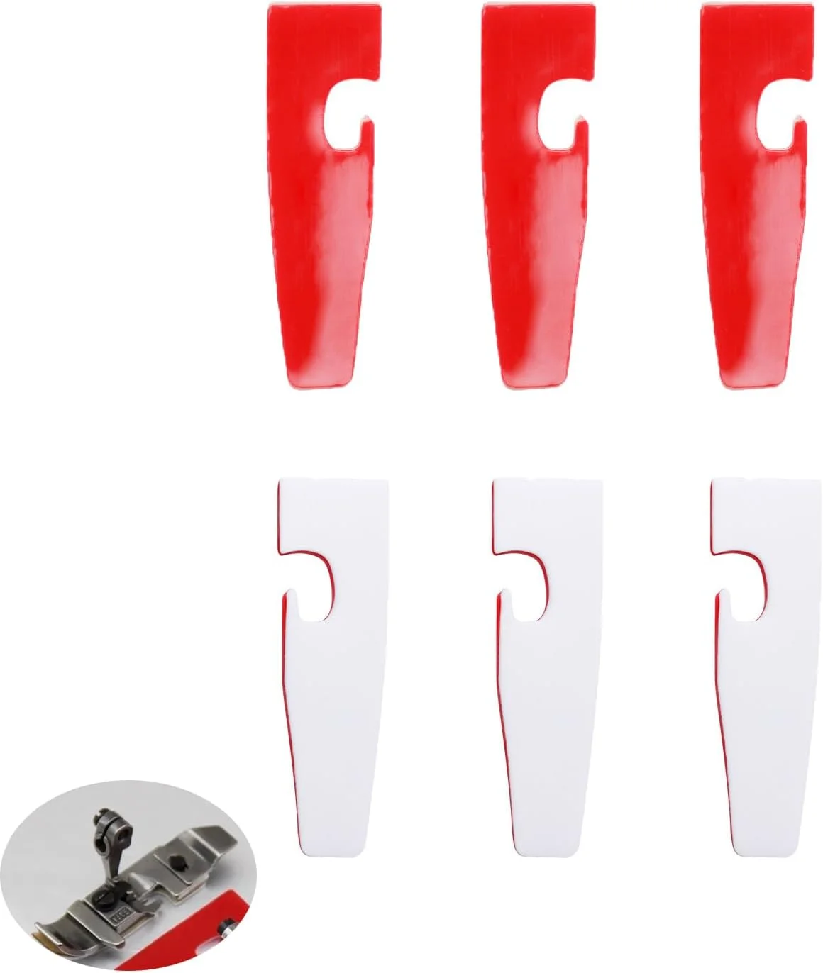 6 عدد محافظ زیر پایه چرخ خیاطی، برچسب صفحه چسبی، پوشش محافظ برای چرخ خیاطی 4 نخ، پایه های فشاری P253E F374 JUKI 3314 SIRUBA 747 Pegasus M700 6 عدد محافظ زیر پایه چرخ خیاطی، برچسب صفحه چسبی، پوشش محافظ برای چرخ خیاطی 4 نخ، پایه های فشاری P253E F374 JUKI 3314 SIRUBA 747 Pegasus M700