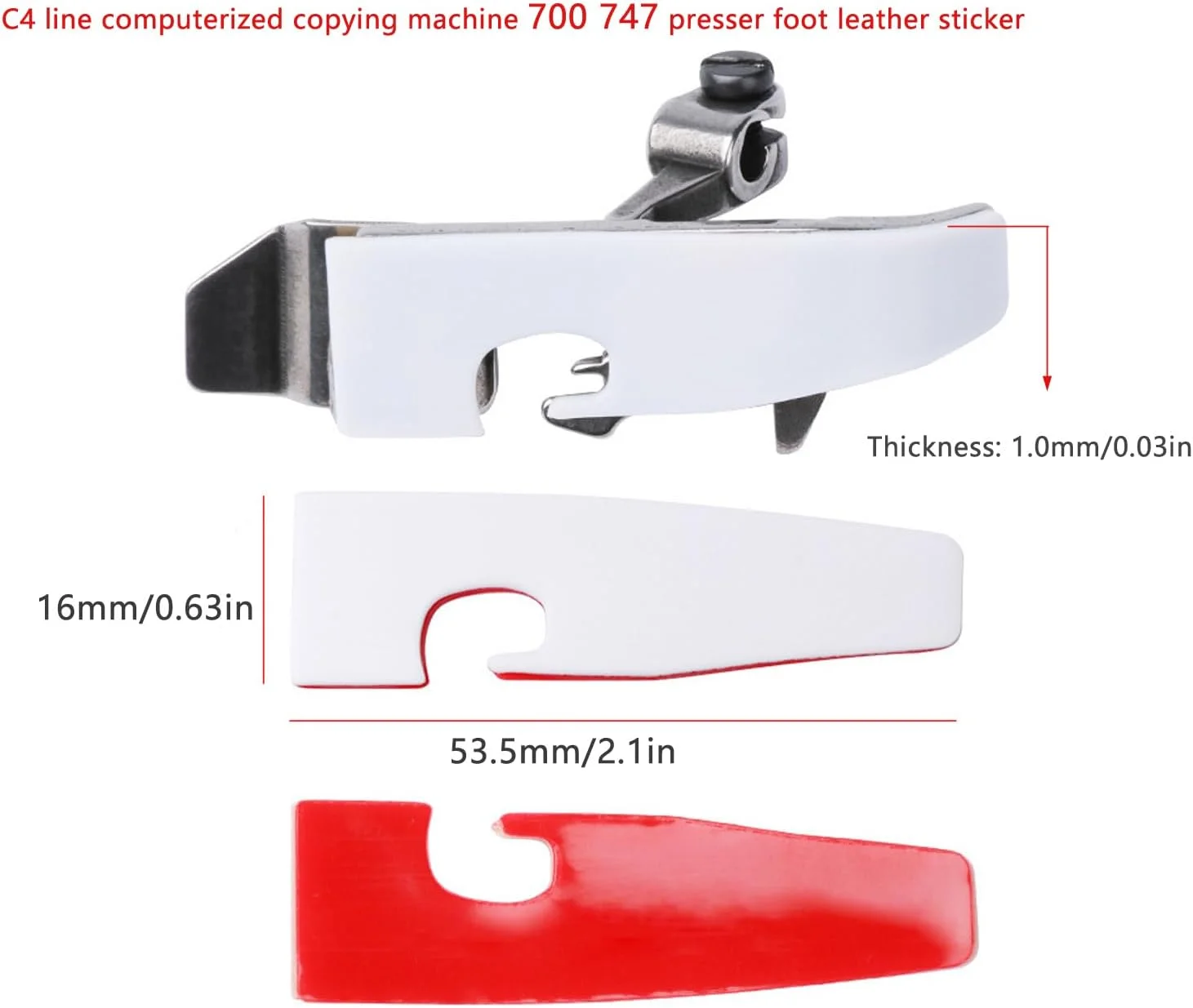 6 عدد محافظ زیر پایه چرخ خیاطی، برچسب صفحه چسبی، پوشش محافظ برای چرخ خیاطی 4 نخ، پایه های فشاری P253E F374 JUKI 3314 SIRUBA 747 Pegasus M700 6 عدد محافظ زیر پایه چرخ خیاطی، برچسب صفحه چسبی، پوشش محافظ برای چرخ خیاطی 4 نخ، پایه های فشاری P253E F374 JUKI 3314 SIRUBA 747 Pegasus M700