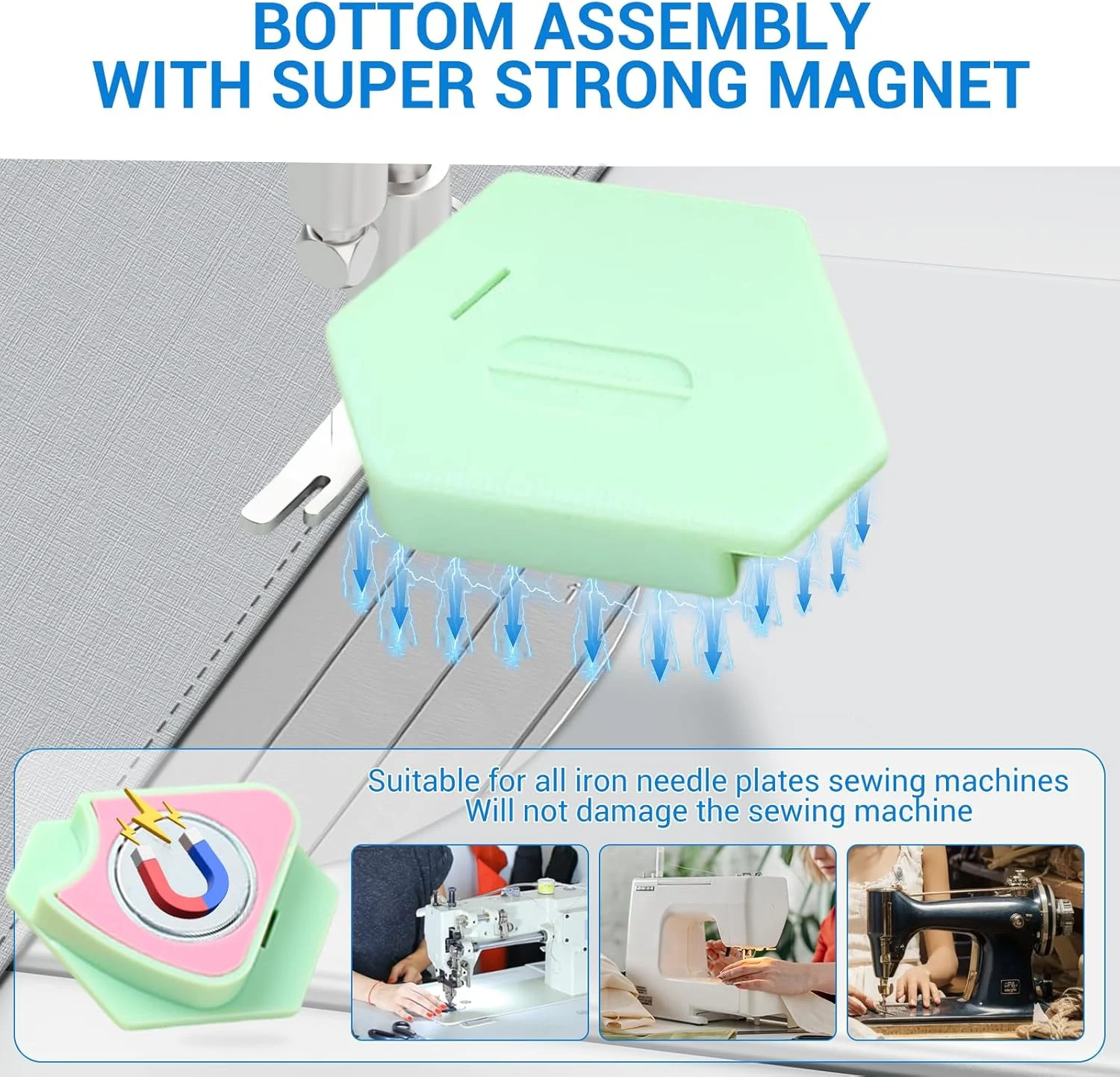 راهنمای درز مغناطیسی 3 عددی برای چرخ خیاطی، راهنمای چند ضلعی چند منظوره با مقیاس، راهنمای لبه مغناطیسی برای چرخ خیاطی، لوازم جانبی و ملزومات خیاطی جهانی راهنمای درز مغناطیسی 3 عددی برای چرخ خیاطی، راهنمای چند ضلعی چند منظوره با مقیاس، راهنمای لبه مغناطیسی برای چرخ خیاطی، لوازم جانبی و ملزومات خیاطی جهانی