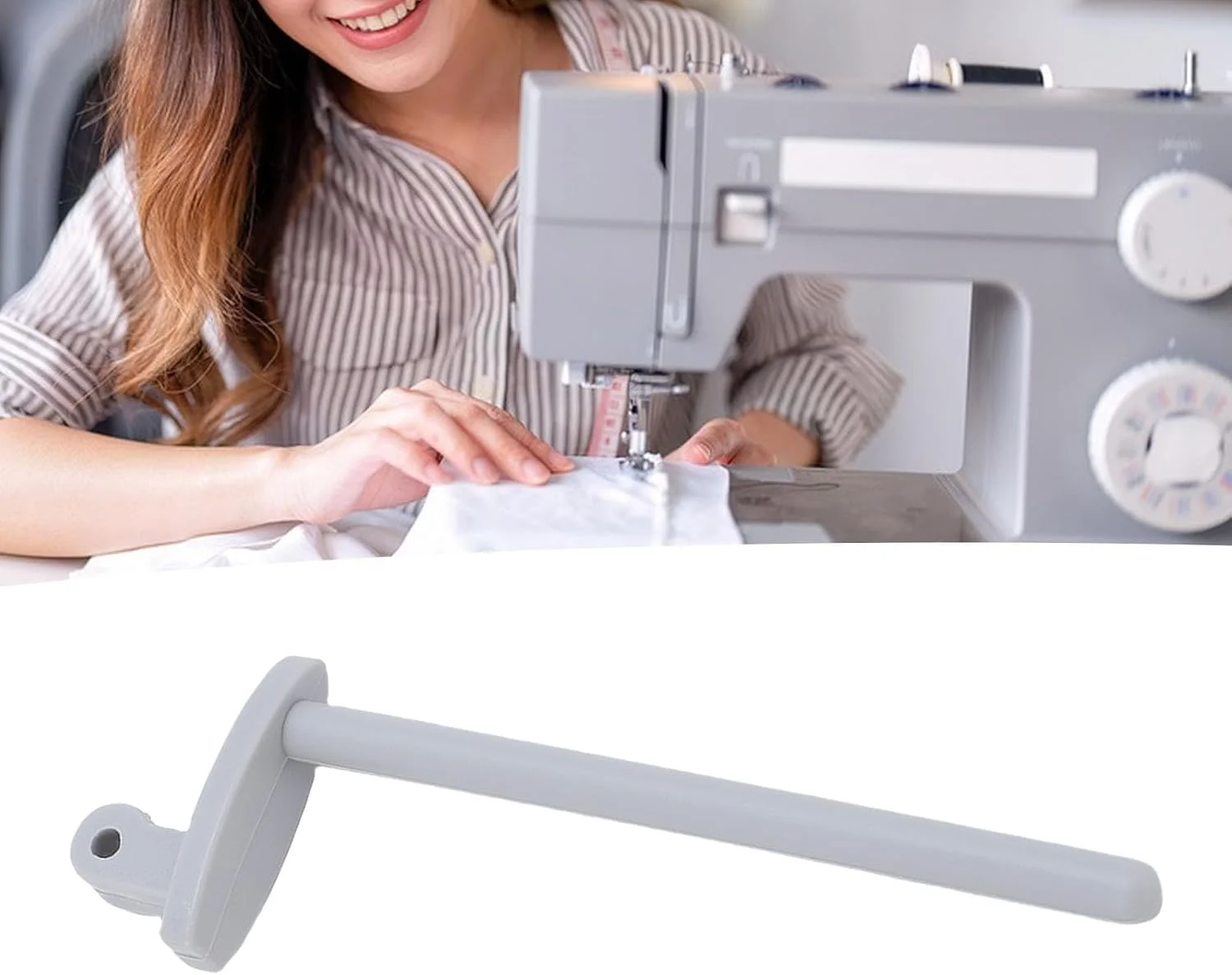 میله قرقره نخ Asixxsix برای چرخ خیاطی های Singer 4411 4423 4432 5511 5523 5532 5554.6335، میله قرقره نخ ABS، قطعه یدکی چرخ خیاطی، نصب آسان