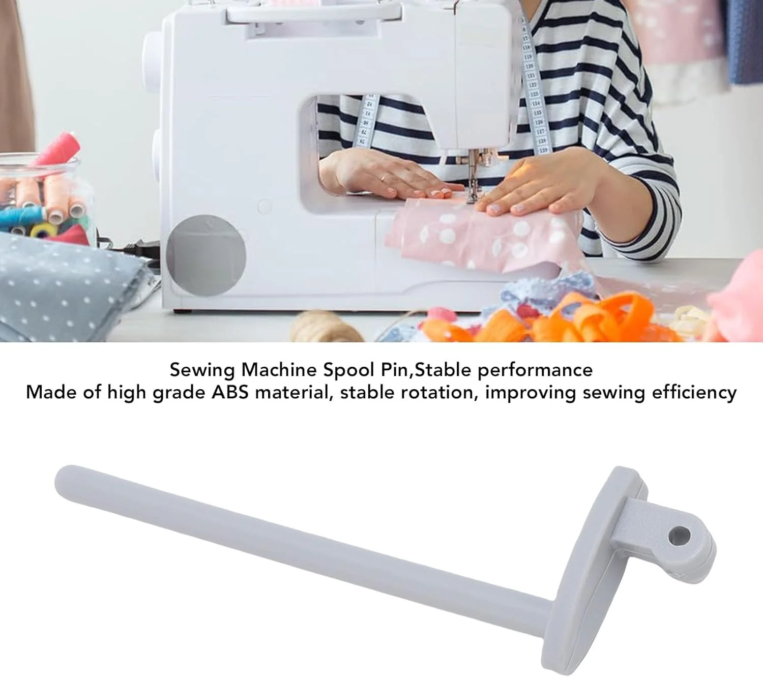 میله قرقره نخ Asixxsix برای چرخ خیاطی های Singer 4411 4423 4432 5511 5523 5532 5554.6335، میله قرقره نخ ABS، قطعه یدکی چرخ خیاطی، نصب آسان