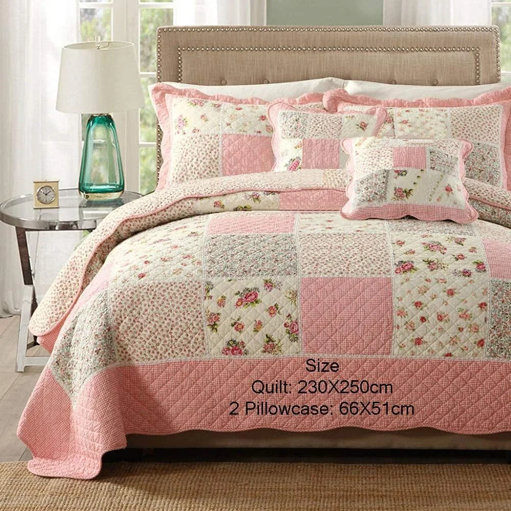 روتختی طرح دار دو نفره سایز بزرگ، لحاف تکه دوزی شده چاپی 230 در 250 سانتی متر، ست رو تختی 3 تکه، تکه دوزی - 230X250 سانتی متر، تکه دوزی - کینگ 230X250 سانتی متر روتختی طرح دار دو نفره سایز بزرگ، لحاف تکه دوزی شده چاپی 230 در 250 سانتی متر، ست رو تختی 3 تکه، تکه دوزی - 230X250 سانتی متر، تکه دوزی - کینگ 230X250 سانتی متر