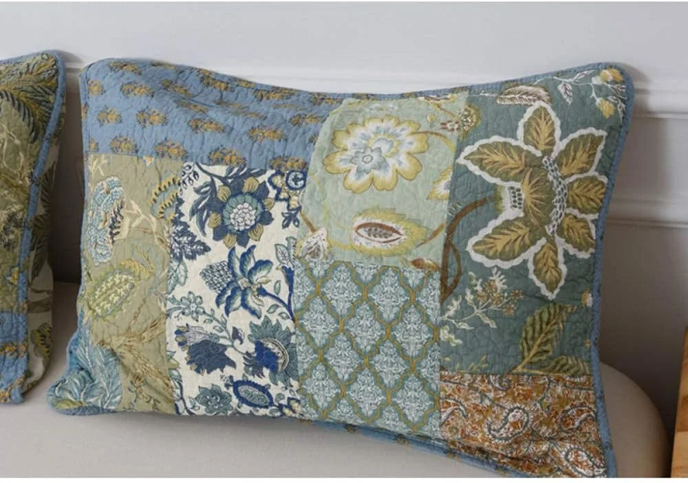 روتختی دو نفره طرح تکه دوزی سایز بزرگ 230X250 سانتی متر، ست 3 تکه شامل 1 روتختی و 2 روبالشی، ملحفه سبک وزن، طرح تکه دوزی-230X240 سانتی متر، طرح تکه دوزی-230X240 سانتی متر