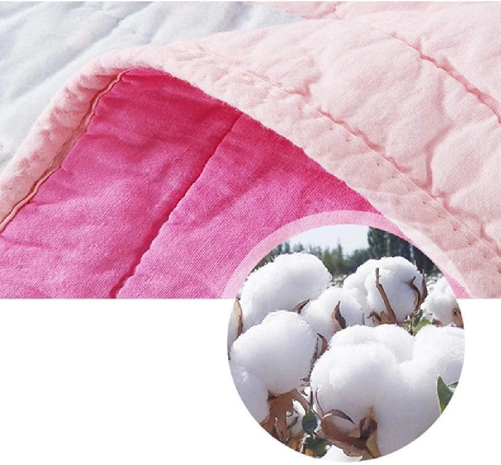 روتختی طرح دار، ست ملحفه صورتی 3 تکه سایز کینگ، طرح گل ساده، روتختی پنبه ای مناسب اتاق دخترانه، ست لحاف و دو عدد روبالشتی