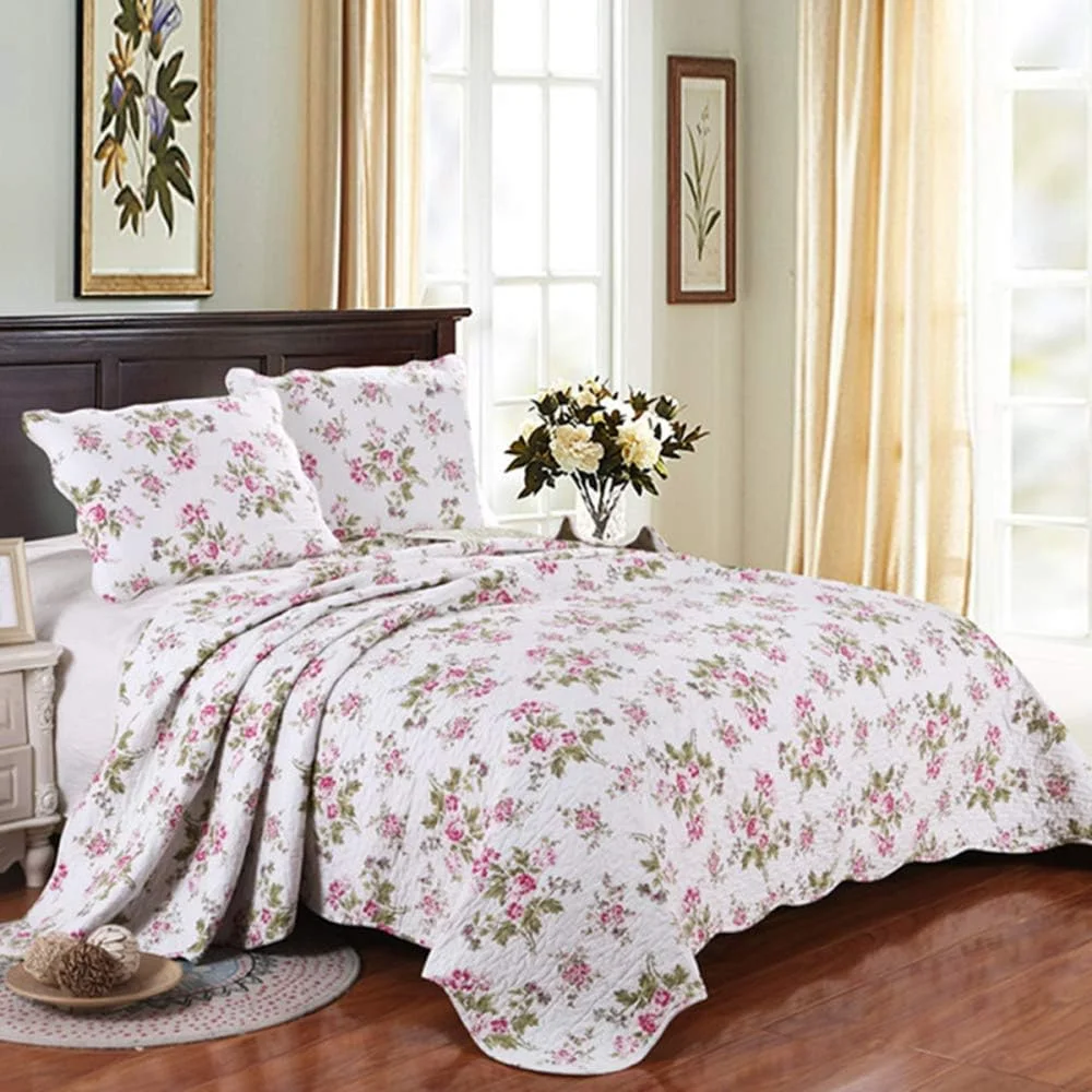 GBMULG Quilted Bedspreads Double Size Quilted Bedspread King Cotton Patchwork Quilts King Size Bedding Set Comforter and Pillow,L-230x250cm,L-king 230X250cm GBMULG Quilted Bedspreads Double Size Quilted Bedspread King Cotton Patchwork Quilts King Size Bedding Set Comforter and Pillow,L-230x250cm,L-king 230X250cm
