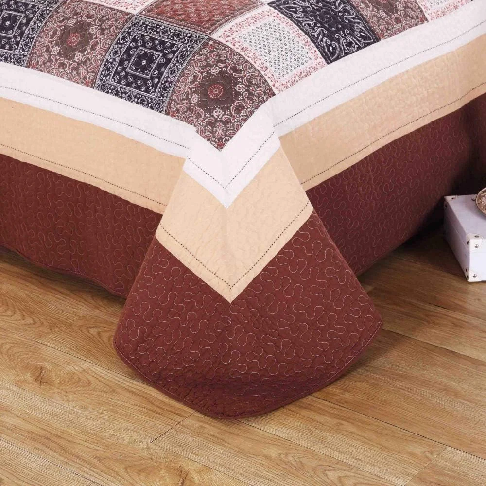 Bedspreads Double Size, Quilted Bedspread King Cotton Patchwork Quilts Bedding Throws Set Comforter And Pillow Shams,Patchwork2,Patchwork20-