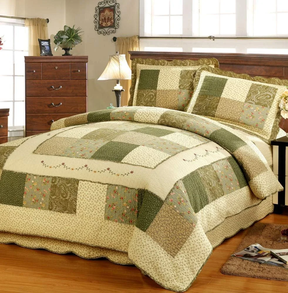 Bedspreads Double Size, Quilted Bedspread King Cotton Patchwork Quilts Bedding Throws Set Comforter And Pillow Shams,Patchwork2,Patchwork14- Bedspreads Double Size, Quilted Bedspread King Cotton Patchwork Quilts Bedding Throws Set Comforter And Pillow Shams,Patchwork2,Patchwork14-