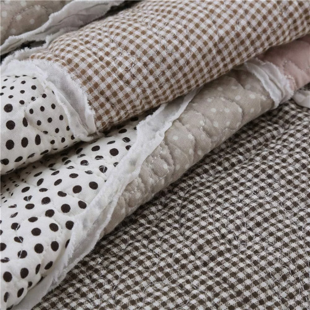 روتختی دونفره، روتختی لحافی کینگ سایز پنبه ای تکه دوزی شده، ست روتختی و روبالشتی، Patchwork2,Patchwork10-