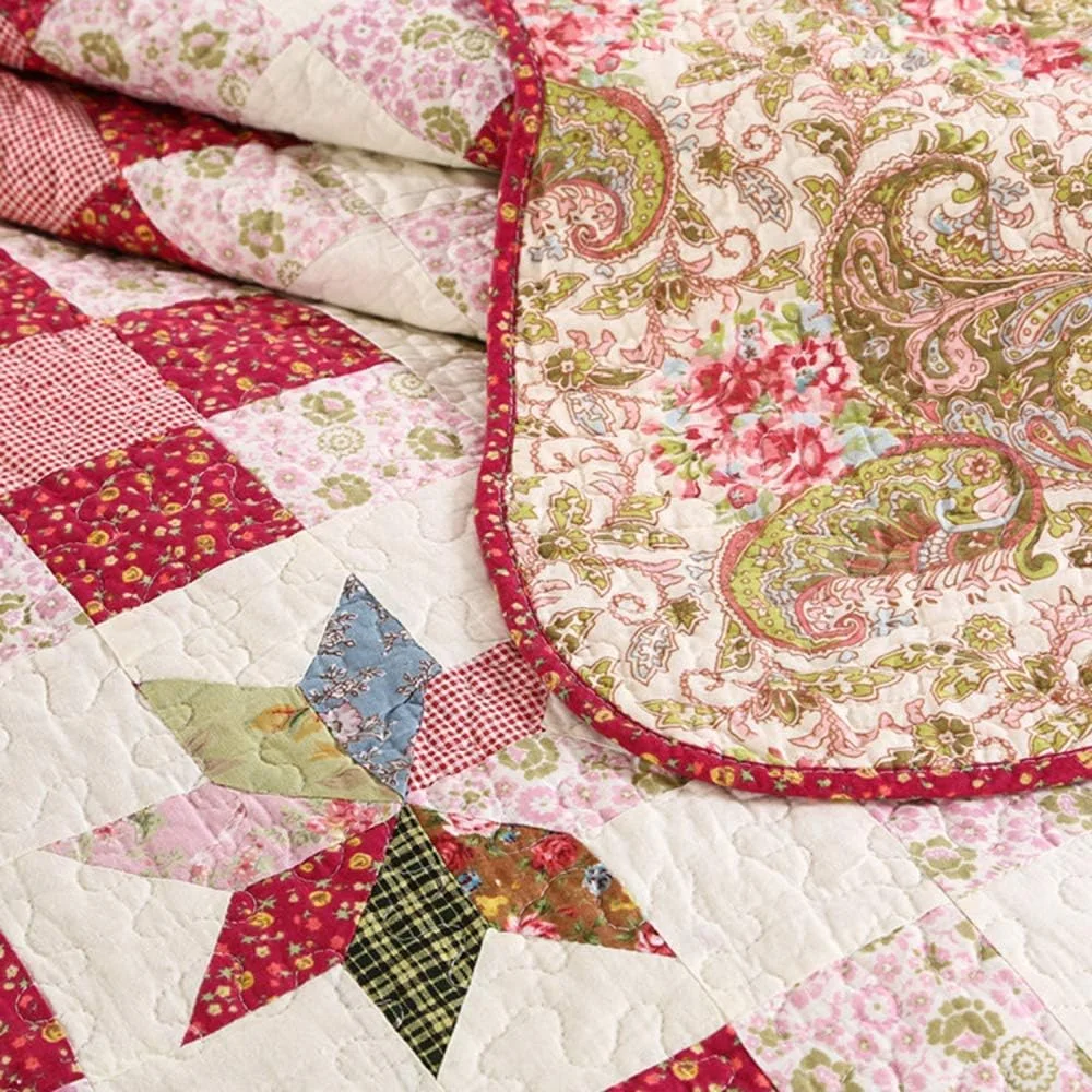 روتختی دونفره طرح تکه دوزی پنبه ای، ست روتختی و روبالشتی، طرح Patchwork29, Patchwork2- روتختی دونفره طرح تکه دوزی پنبه ای، ست روتختی و روبالشتی، طرح Patchwork29, Patchwork2-