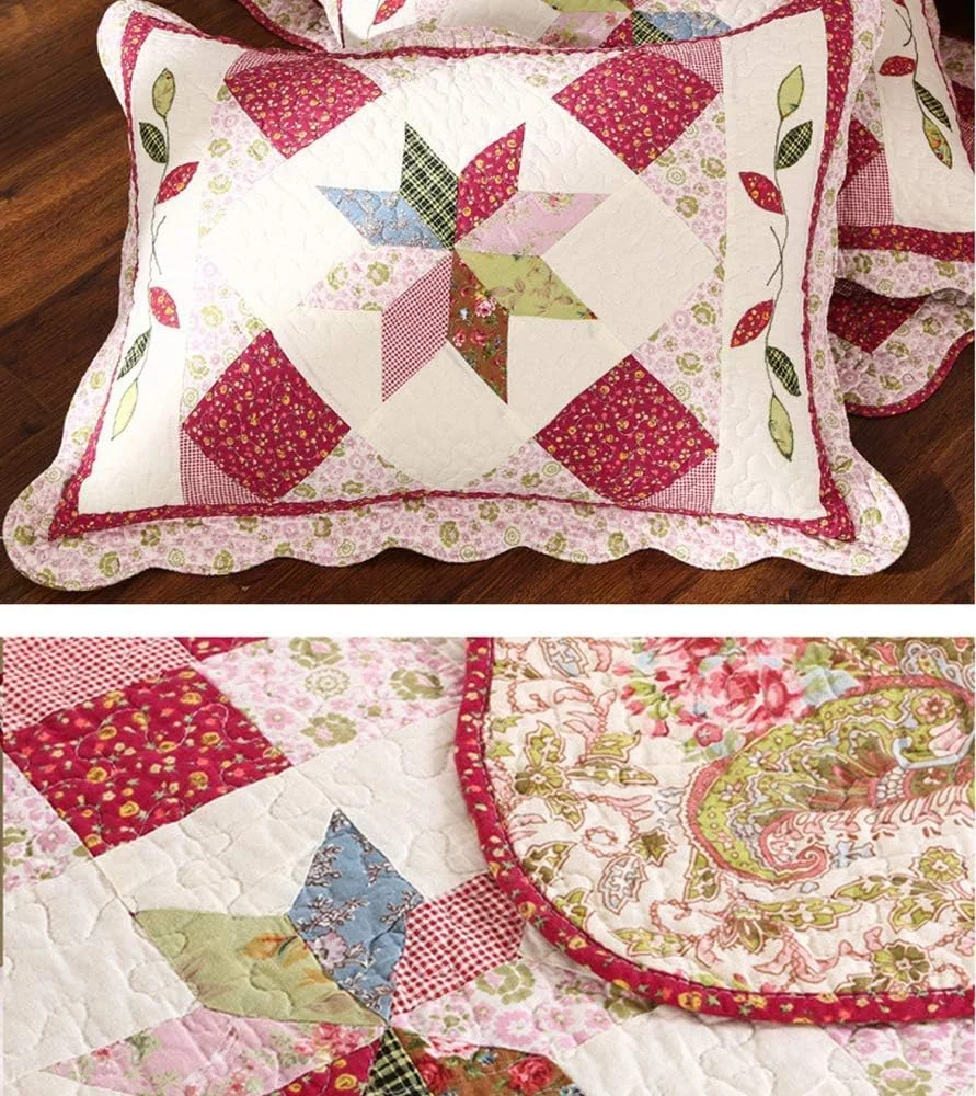 روتختی دونفره طرح تکه دوزی پنبه ای، ست روتختی و روبالشتی، طرح Patchwork29, Patchwork2- روتختی دونفره طرح تکه دوزی پنبه ای، ست روتختی و روبالشتی، طرح Patchwork29, Patchwork2-