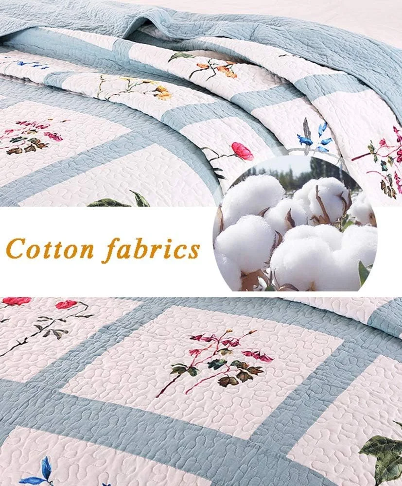 GBMULG Quilted Bedspreads Double King Size Bedspread Cotton Patchwork Quilts Bedding Throws Set Comforter And Pillow Shams,Patchwork7,Patchwork6-