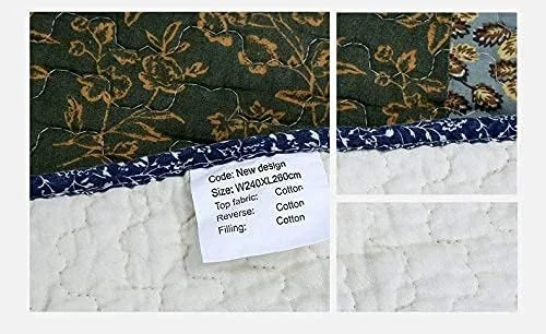 روتختی های سه تکه جی بی ام یو ال جی، روتختی های لحافی تکه دوزی شده سبک وزن، لحاف های پنبه ای با طرح هندسی، رو تختی های دو نفره میکروفیبر نرم و راحت با 2 روبالشی