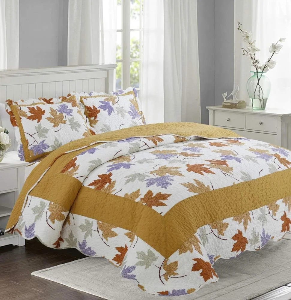 Quilted Bedspreads Double King Size Bedspread Cotton Patchwork Quilts Bedding Throws Set Comforter And Pillow Shams,Patchwork7,Patchwork7-