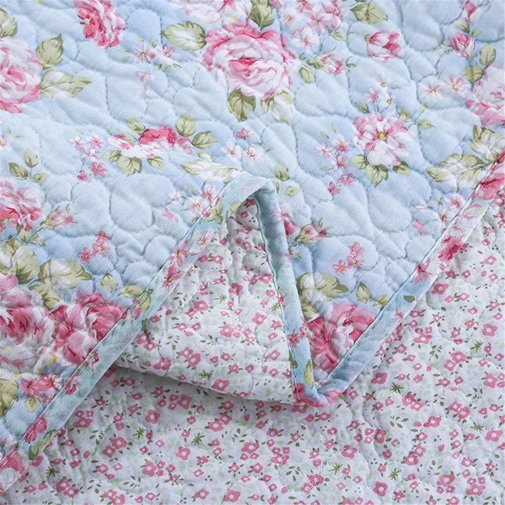 ست روتختی سه تکه طرح دار، مناسب تخت یک نفره و دو نفره، لحاف تکه دوزی شده، پنبه ای، طرح گلدار، رو بالشتی، ست ملحفه میکروفایبر، -3PCS 200×230cm ست روتختی سه تکه طرح دار، مناسب تخت یک نفره و دو نفره، لحاف تکه دوزی شده، پنبه ای، طرح گلدار، رو بالشتی، ست ملحفه میکروفایبر، -3PCS 200×230cm