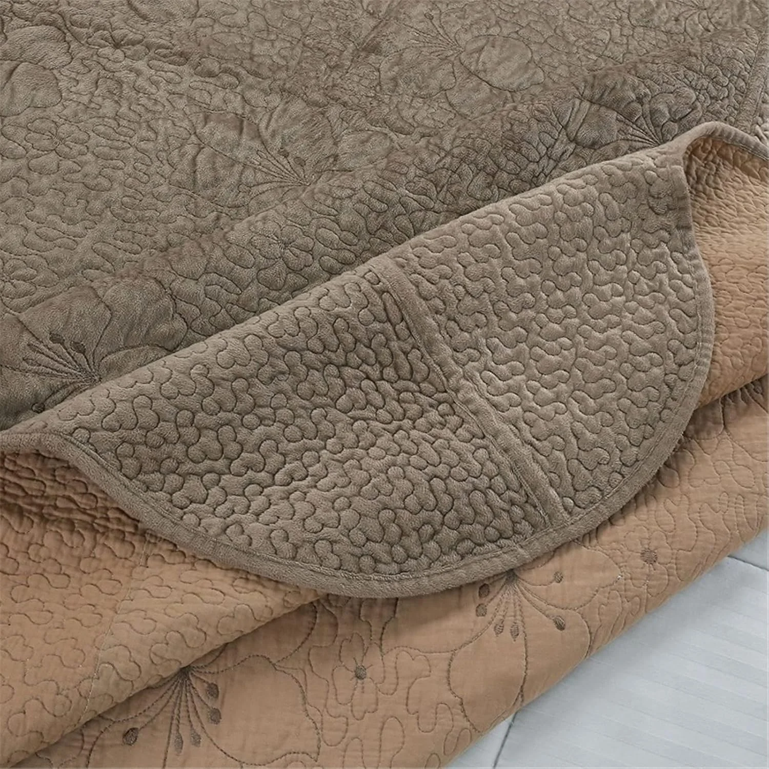 روتختی تکه دوزی شده GBMULG، روتختی لحافی 230x250 سانتی متر با 2 روبالشی، لحاف دو نفره پنبه ای تزئینی 3 تکه، B، 230 * 250 سانتی متر، A-230 * 250 سانتی متر