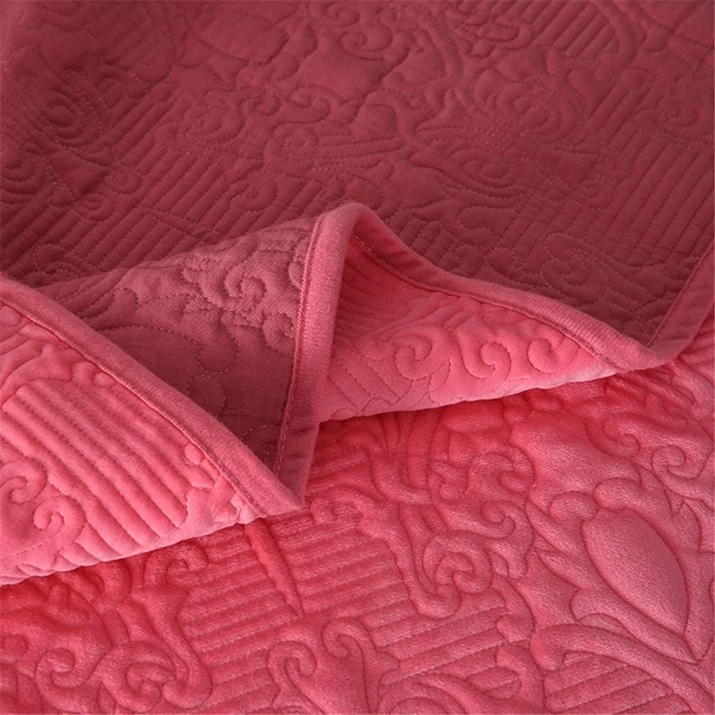 ست روتختی لحاف تکه دوزی شده پنبه ای 3 تکه GBMULG طرح برجسته گلدار، بنفش، صورتی، سایز بزرگ ست روتختی لحاف تکه دوزی شده پنبه ای 3 تکه GBMULG طرح برجسته گلدار، بنفش، صورتی، سایز بزرگ