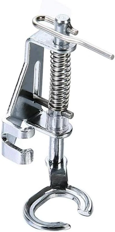 پایه فنری فلزی حرکت آزاد، مناسب برای زیگزاگ، رفو، تکه دوزی، قابل نصب بر روی تمامی چرخ خیاطی های پایه کوتاه و کیت های خیاطی