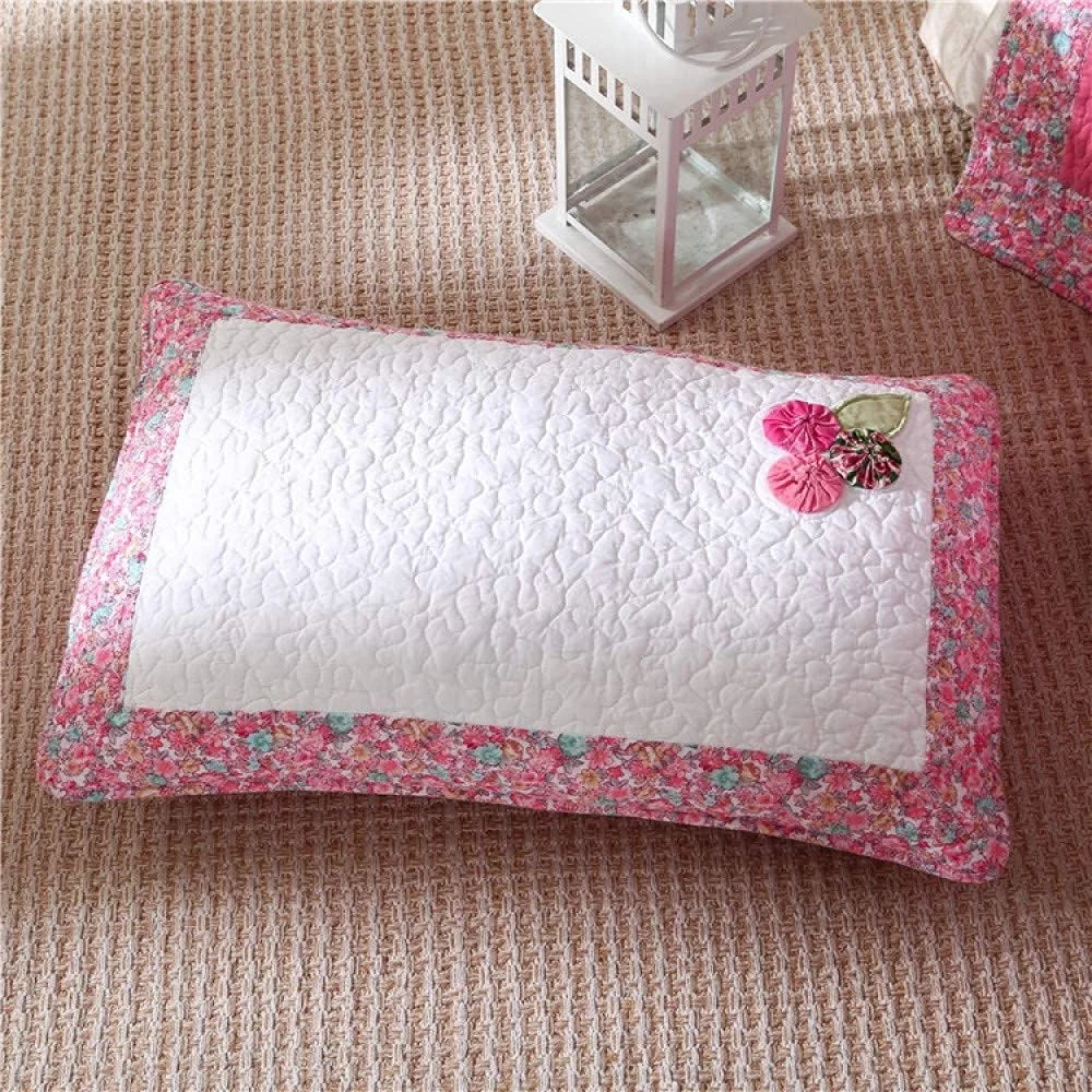 روتختی طرح دار دو نفره سایز کینگ، طرح تکه دوزی چاپی، ست روتختی 2 تکه، 160CM200CM